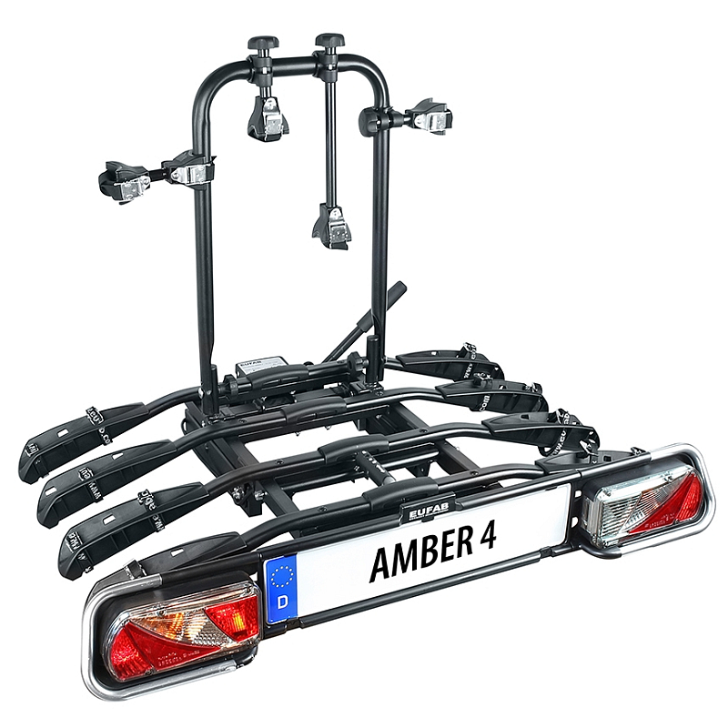 EUFAB AMBER IV Autofahrradhalter Hinterer Anbau Schwarz