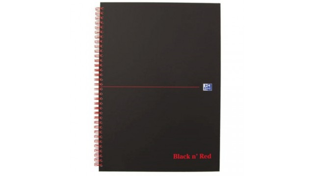 Oxford 400047609 Notizbuch A4 70 Blätter Schwarz