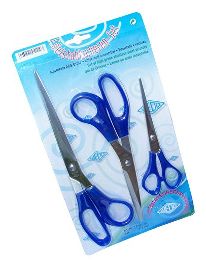 Wedo 977 303 Büro- & Bastelschere Universal Gerader Schnitt Blau