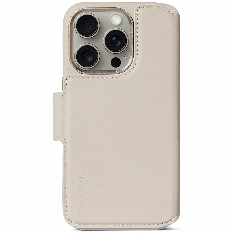 Decoded D24IPO15PDW5CY Handy-Schutzhülle 15,5 cm (6.1") Geldbörsenhülle Beige