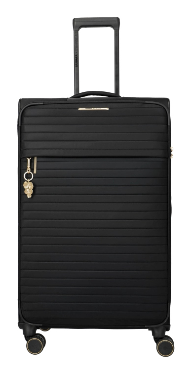 Travelite BARBARA STEPP Karre Harte Schale Schwarz 88 l Nylon, Recyceltes Polyester