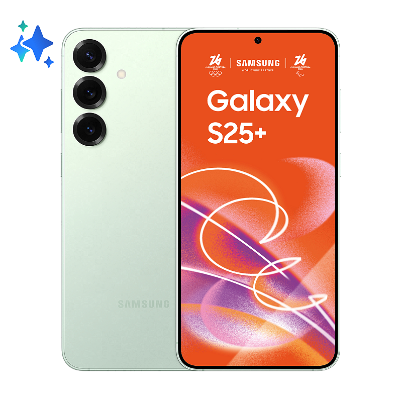 Samsung Galaxy S25+ 17 cm (6.7") Dual-SIM Android 15 5G USB Typ-C 12 GB 256 GB 4900 mAh Mintfarbe