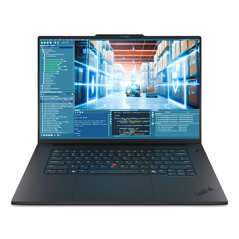 Lenovo ThinkPad P1 Gen 8 Intel Core Ultra 7 255H Mobiler Arbeitsplatz 40,6 cm (16") WQUXGA 64 GB LPDDR5x-SDRAM 1 TB SSD NVIDIA RTX PRO 2000 Blackwell Wi-Fi 7 (802.11be) Windows 11 Pro Deutsch Schwarz