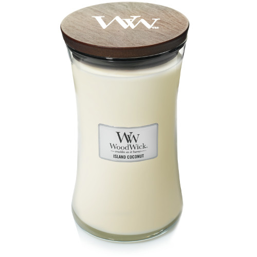 WoodWick Island Coconut Wachskerze andere Kokosnuss Weiß 1 Stück(e)