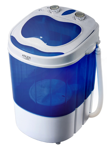 Adler AD 8051 Waschmaschine Toplader 3 kg Blau, Weiß