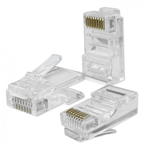 Qoltec 54544 Drahtverbinder RJ45 Transparent