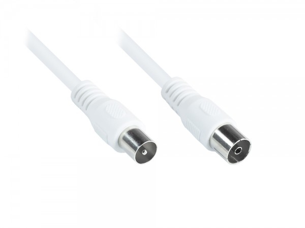Alcasa S-3K015W Koaxialkabel 1,5 m IEC Weiß
