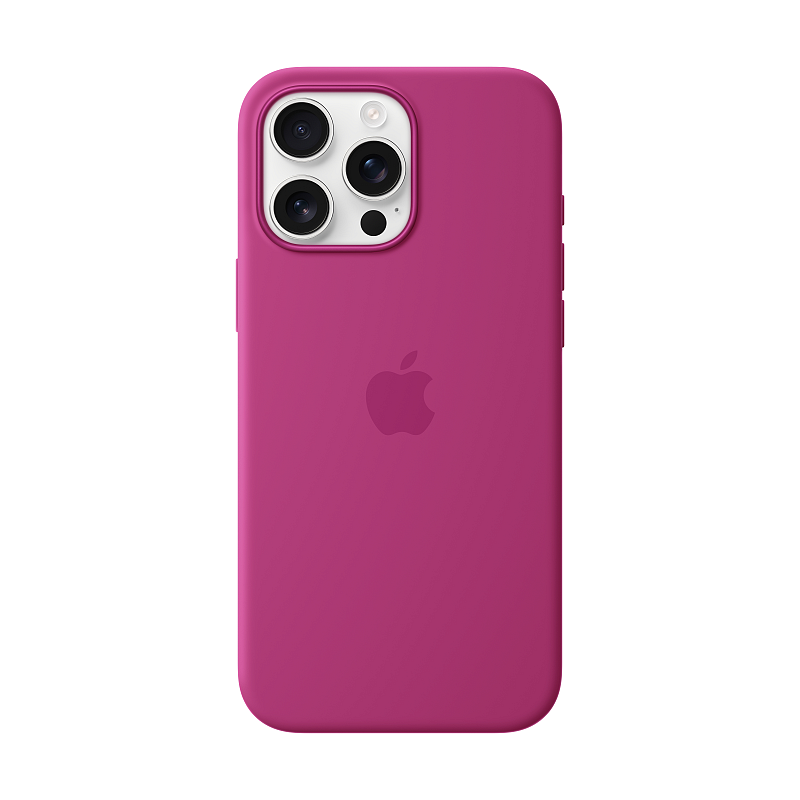 Apple iPhone 16 Pro Max Silikon Case mit MagSafe – Fuchsia