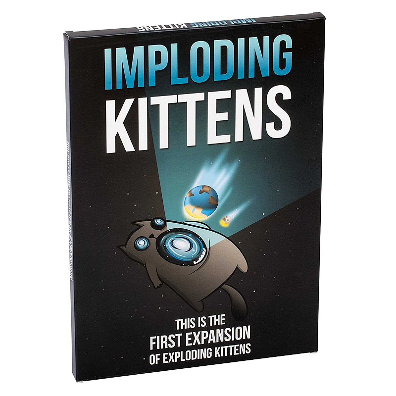 Asmodee Exploding Kittens : Imploding Kittens Expand your games of Exploding Kittens to six players while adding 20 new cards that feature six new types of actions! Kartenspiel