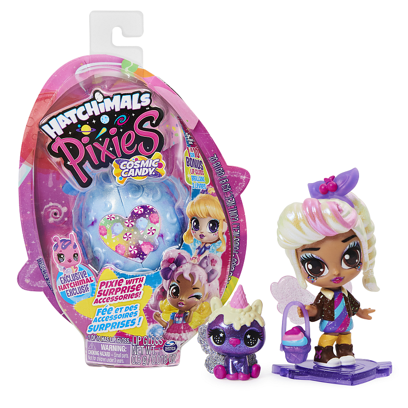 Hatchimals Cosmic Candy Pixies - Sammelfigur mit Zubehör und seltener CollEGGtibles Figur (sortiert)