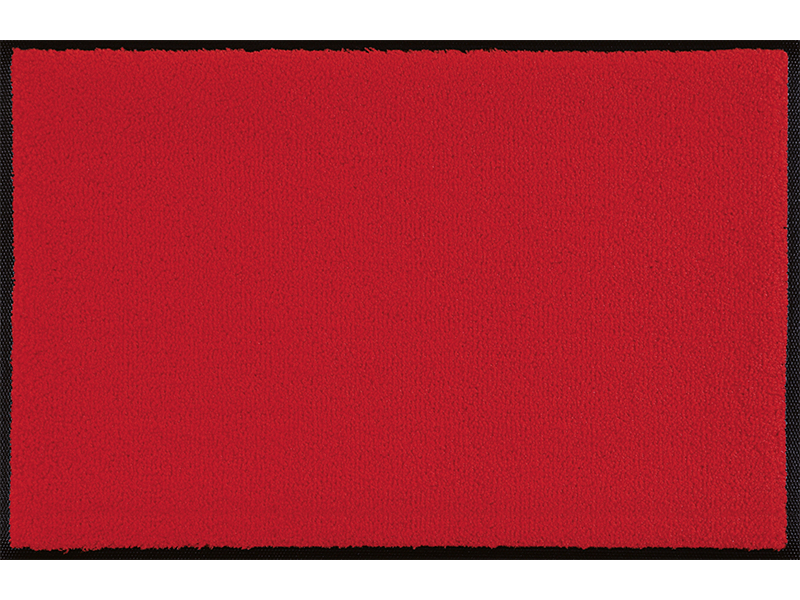 wash+dry Scarlet Dekorative Fußmatte Drinnen Rechteckig Rot