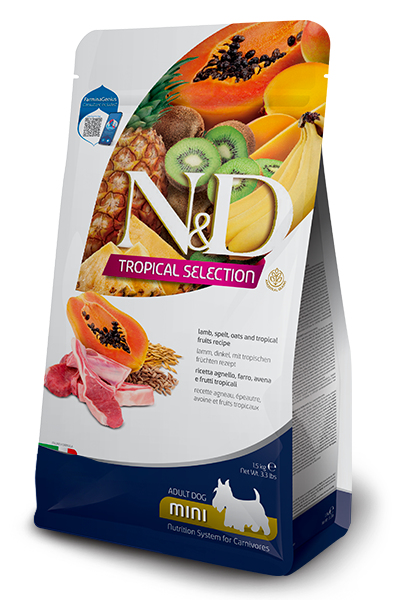 Farmina Pet Food 8010276042323 Hunde-Trockenfutter 5 kg Adult Fruits, Lamm