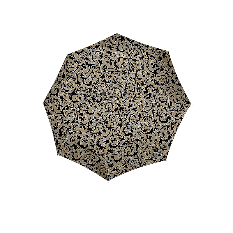 Reisenthel pocket duomatic Schwarz, Braun Fiberglas, Stahl Volle Größe Regenschirm