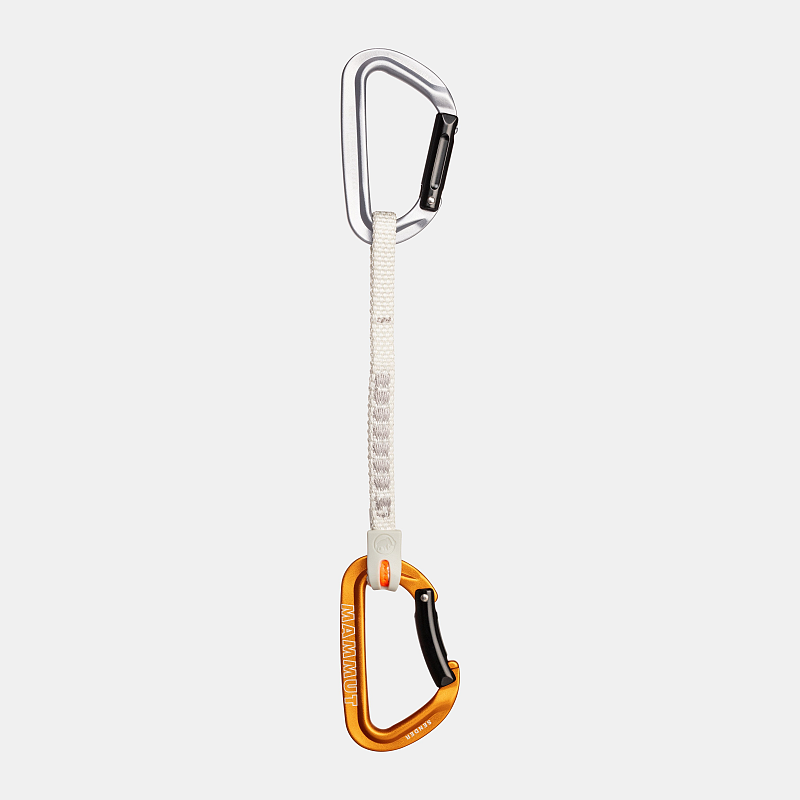 Mammut Sender Keylock Verschlusskarabiner D-förmig Aluminium Orange, Silber, Weiß 1 Stück(e)