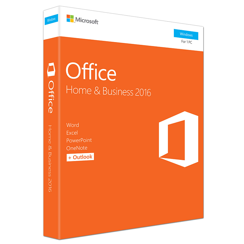 Microsoft Office Home & Business 2016 Office-Paket Voll 1 Lizenz(en) Mehrsprachig