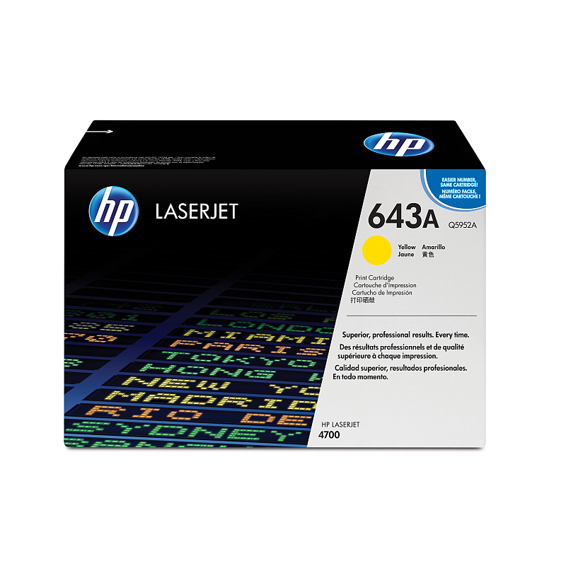 HP 643A Gelb Original LaserJet Tonerkartusche