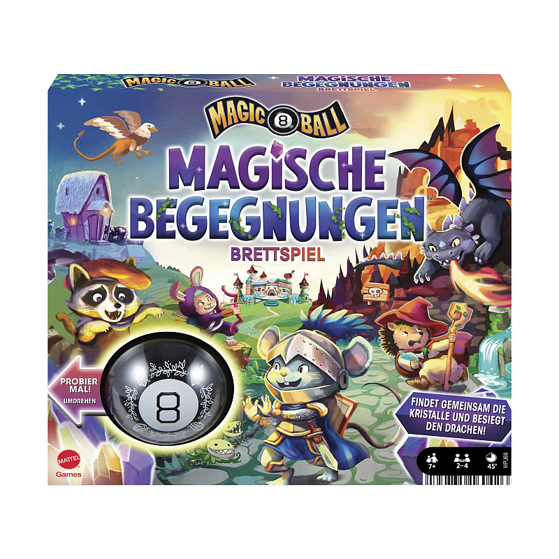 Games Mattel Magische Begegnungen Familienspiel, Magic 8 Ball Brettspiel