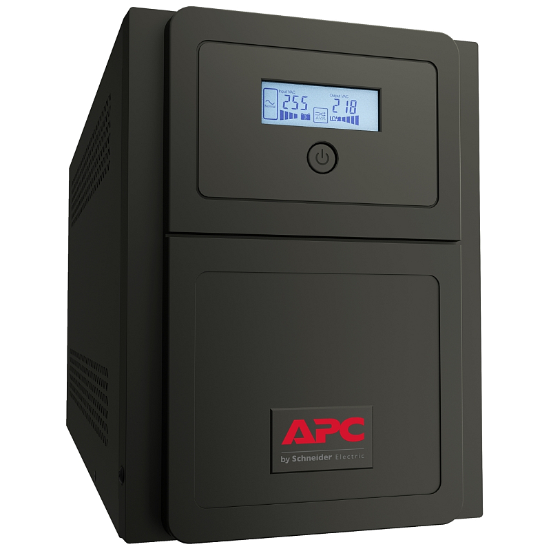APC Easy UPS 1 Ph Line Interactive, 1000VA, Tower, 230V, 6 IEC C13 Ausgänge, AVR, Potentialfreier Kontakt, LCD, ohne Netzwerk-Managementkarte