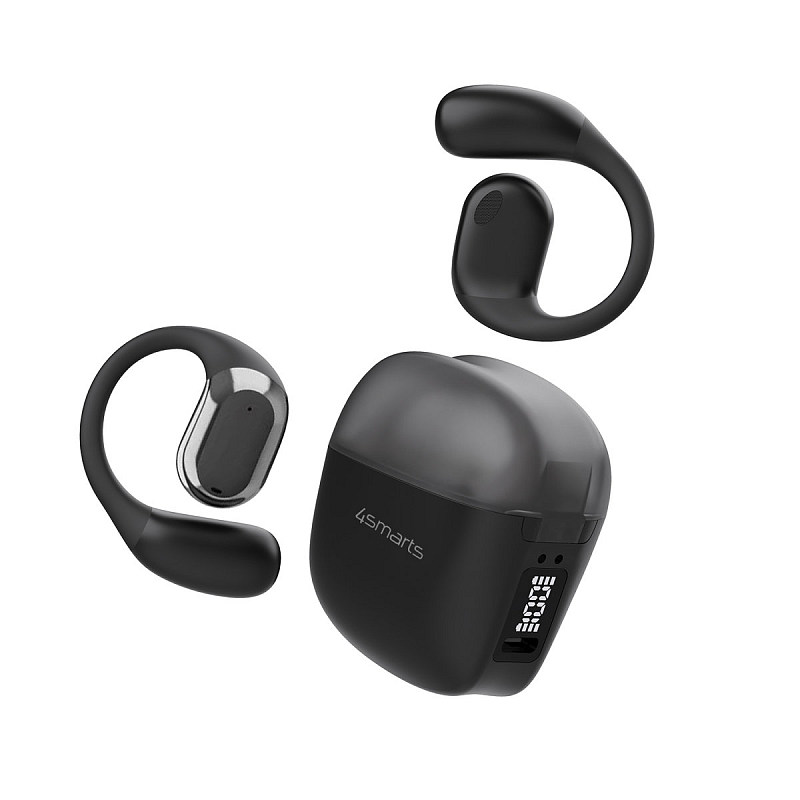 4smarts SkyBuds Sport Kopfhörer True Wireless Stereo (TWS) Ohrbügel Anrufe/Musik/Sport/Alltag Bluetooth Schwarz