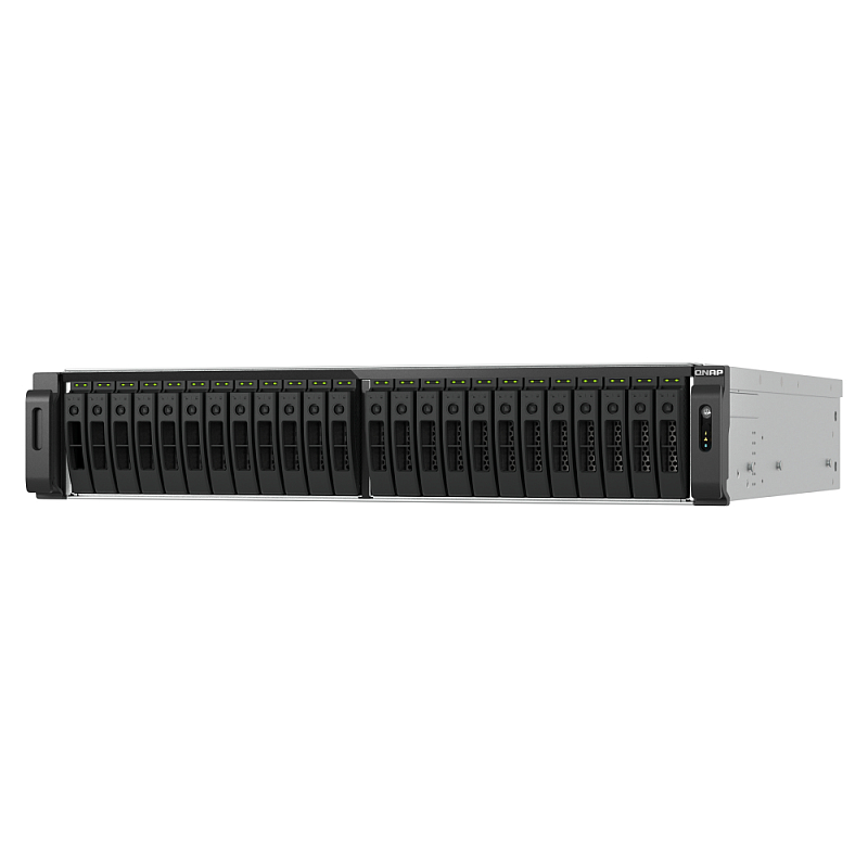 QNAP TS-H3077AFU-R7-64G NAS & Speicherserver Rack (2U) AMD Ryzen™ 5 64 GB DDR5 0 TB QuTS hero Schwarz, Metallisch