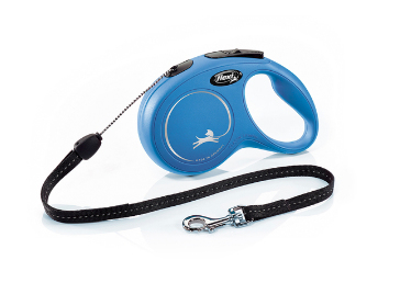 Flexi New Classic S Cord 8 m Blau Hund Rückziehbare Leine
