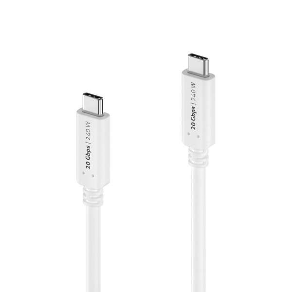 PureLink IS2520-010 USB Kabel USB4 Gen 2x2 1 m USB C Weiß