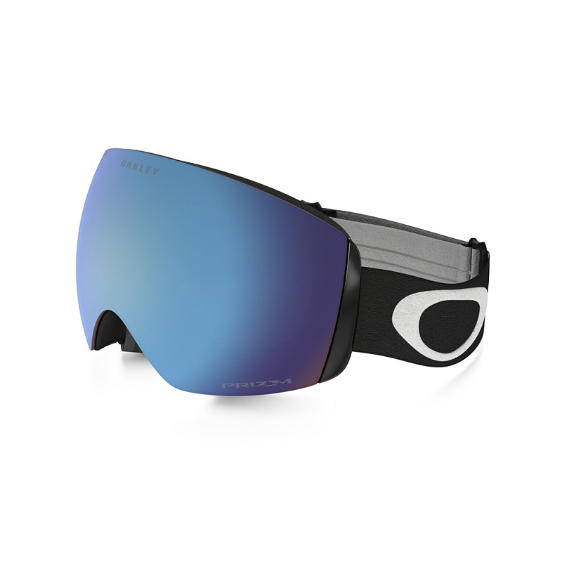 Oakley Flight Deck XM Wintersportbrille Schwarz Unisex Blau Sphärisches Brillenglas