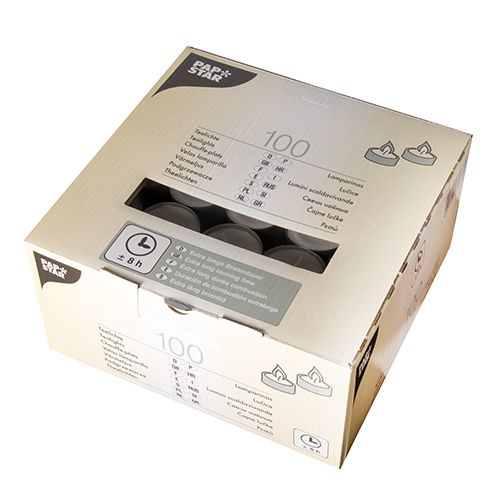 Papstar 82674 Wachskerze Zylinder Weiß 100 Stück(e)