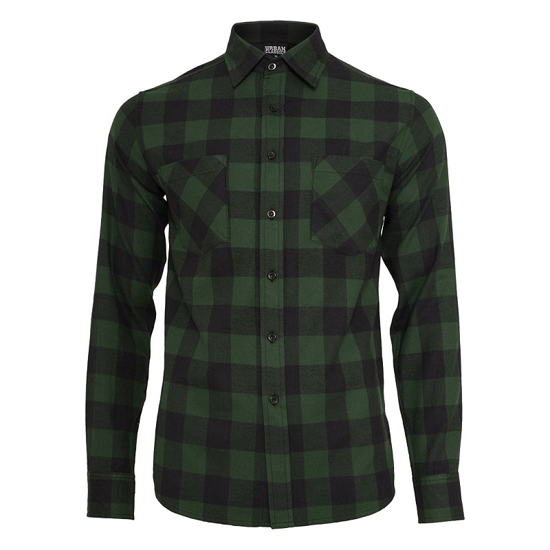 Urban Classics Checked Flanell Hemd Langärmlig Baumwolle