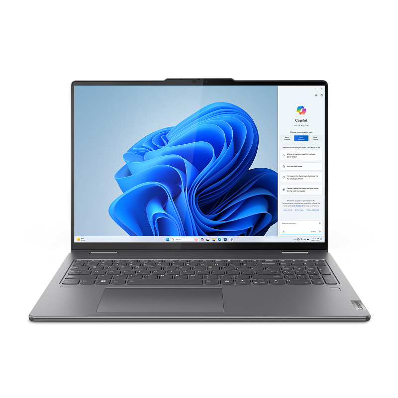 Lenovo Yoga 7 2-in-1 16IML9 Intel Core Ultra 7 155U Hybrid (2-in-1) 40,6 cm (16") Touchscreen WUXGA 16 GB LPDDR5x-SDRAM 1 TB SSD Wi-Fi 6E (802.11ax) Windows 11 Home US Englisch Grau
