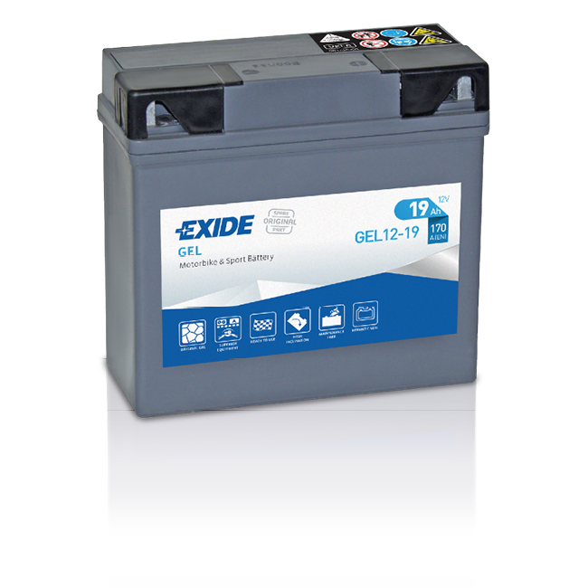 Exide GEL GEL12-19 Fahrzeugbatterie 19 Ah 12 V 170 A Motorrad