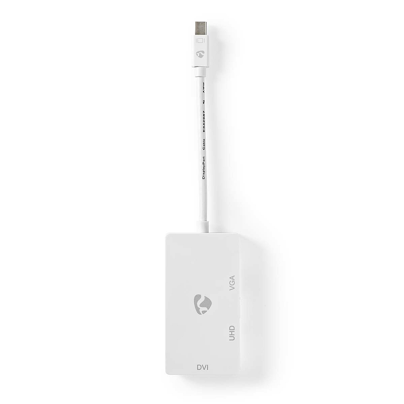 Nedis CCGB37466WT02 Videokabel-Adapter Mini DisplayPort DVI-D + VGA (D-Sub) + HDMI
