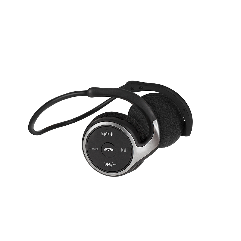 Krüger&Matz 10BT Kopfhörer Kabellos Nackenband Bluetooth Schwarz, Silber
