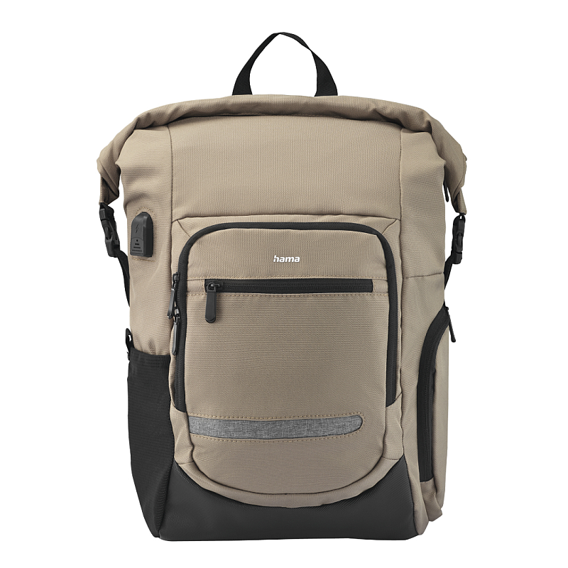 Hama Terra 39,6 cm (15.6") Rucksack Beige, Schwarz