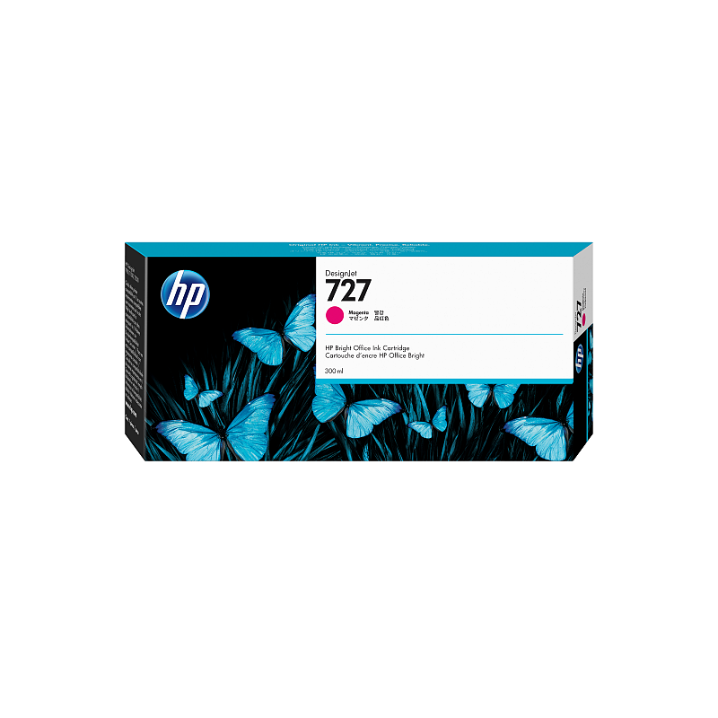 HP 727 Magenta DesignJet Tintenpatrone, 300 ml