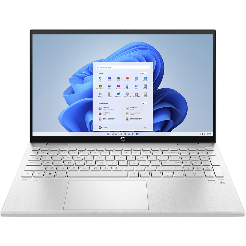 HP Pavilion x360 15-er1454ng Intel® Core™ i5 i5-1235U Hybrid (2-in-1) 39,6 cm (15.6") Touchscreen Full HD 8 GB DDR4-SDRAM 256 GB SSD Wi-Fi 5 (802.11ac) Windows 11 Home Silber