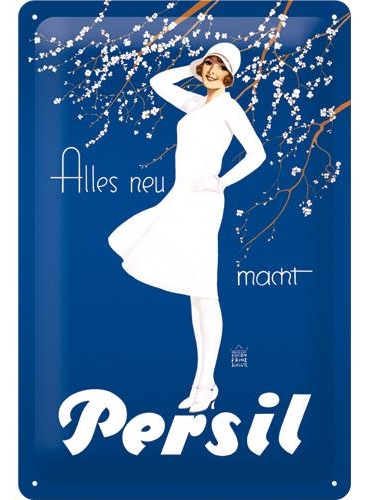 Nostalgic Art Persil Alles Neu Macht Dekoratives Schild & Tafel für drinnen Metall Mehrfarbig