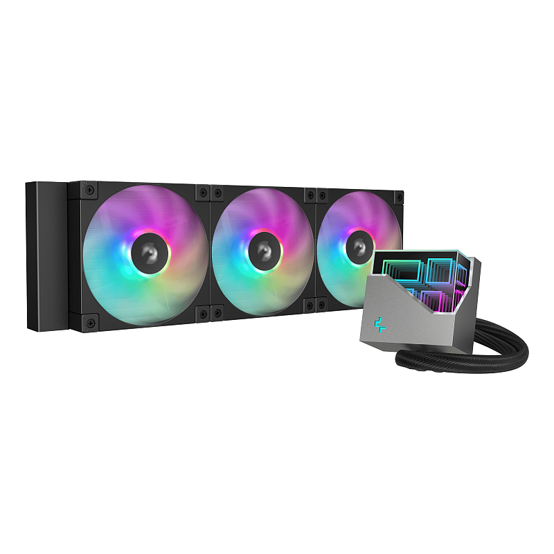 DeepCool LT360 ARGB Prozessor All-in-One-Flüssigkeitskühler 12 cm Schwarz 1 Stück(e)