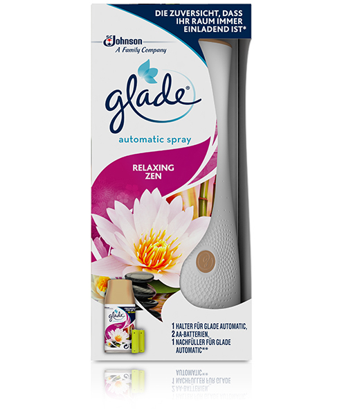 Glade by Brise Automatic Spray Relaxing Zen Automatischer Lufterfrischer & Duftspender 18 ml Weiß