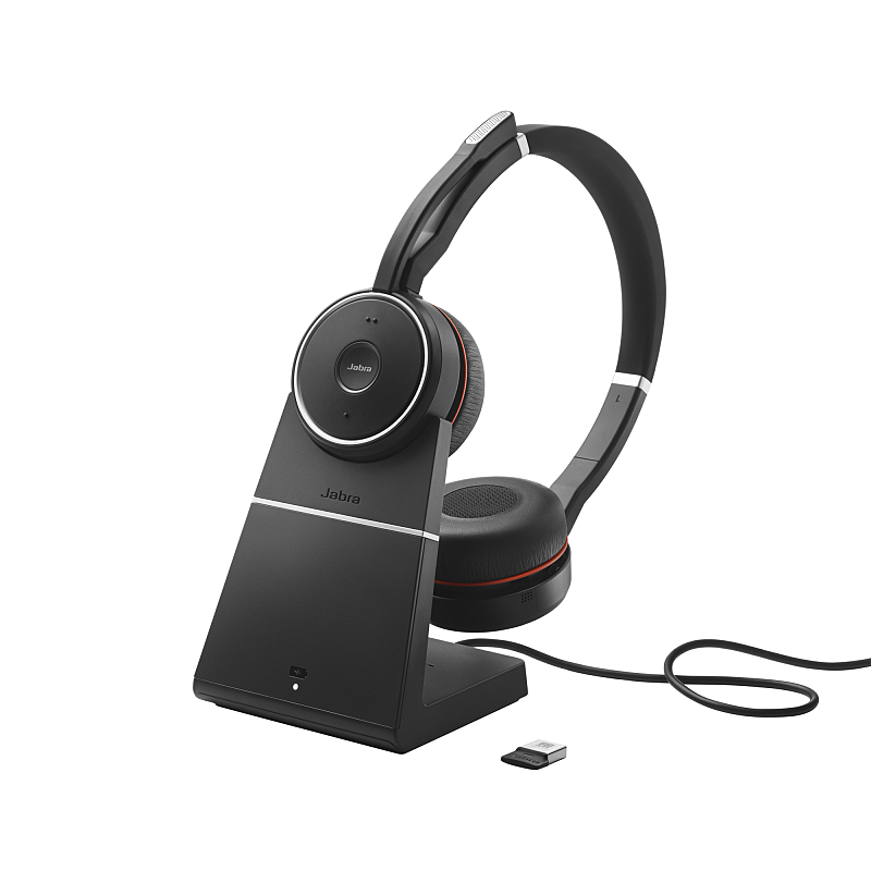 Jabra Evolve 75 SE Kopfhörer Verkabelt & Kabellos Kopfband Anrufe/Musik Bluetooth Ladestation Schwarz