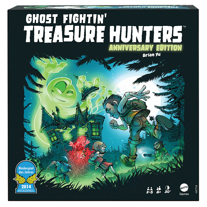 Games Geister, Geister, Schatzsuchmeister! Jubiläumsausgabe Brettspiel, kooperatives Familienspiel mit zwei Spielmöglichkeiten für 2 bis 5 Spieler