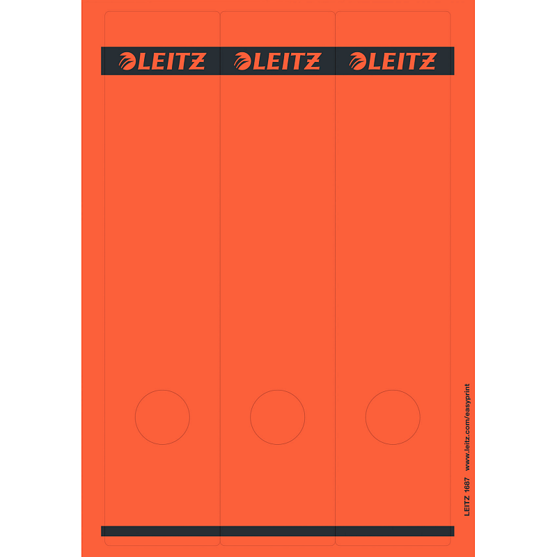 Leitz PC-beschriftbare Rückenschilder für Qualitäts-Ordner 180°, Standard- und Hartpappe-Ordner