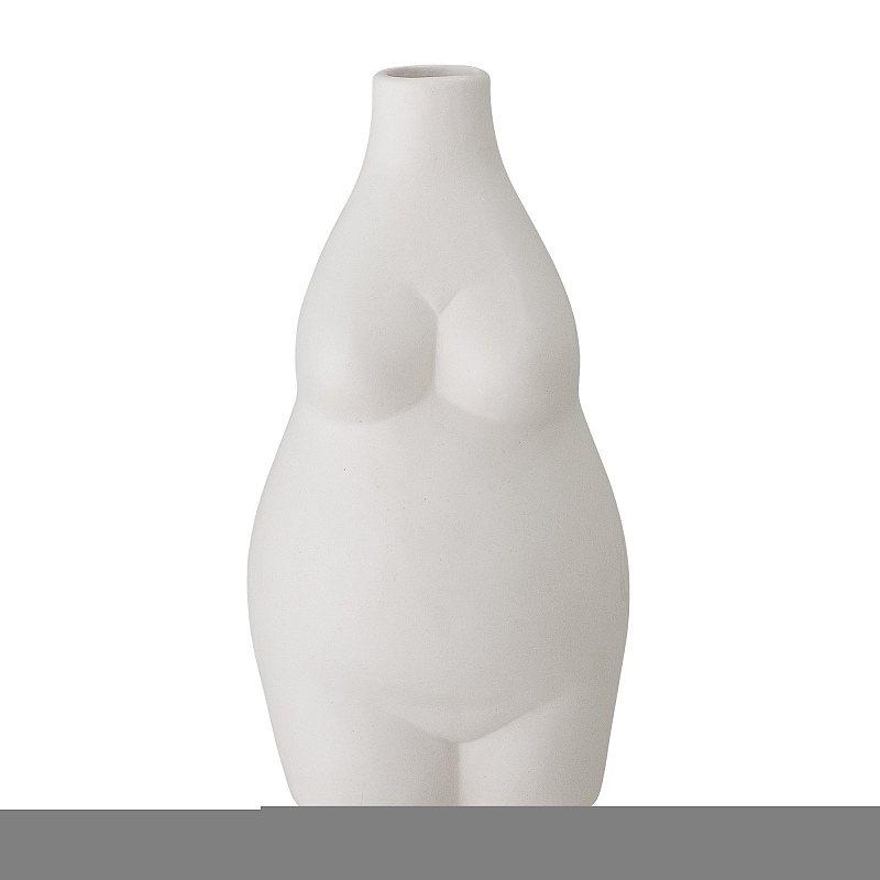Bloomingville Elora Vase andere Steingut Weiß