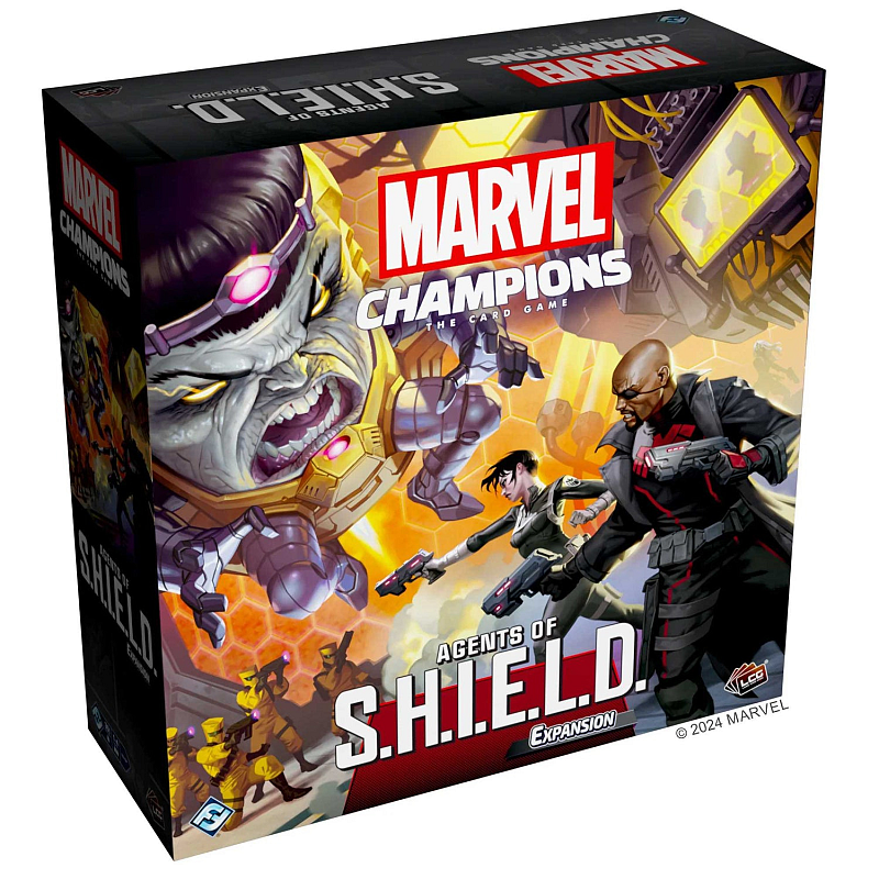 Asmodee Marvel Champions : Agents of S.H.I.E.L.D Expansion Heroes come in all shapes and sizes. Some can fly, some can shoot energy from their hands, and some are just really, really strong. But there are some heroes who don’t wear capes, heroes who stay out of the spotlight, working tirelessly behind the scenes to keep the world safe from covert threats. These are the agents of S.H.I.E.L.D.It’s the beginning of a brand-new wave of Marvel Champions: The Card Game! As the game’s eighth campaign expansion, Agents of S.H.I.E.L.D. brings a number of classic S.H.I.E.L.D. characters to the table, including two new playable heroes, Maria Hill and Nick Fury, each of whom comes with a pre-built deck ready to play from the get-go. Take on covert threats from the forces of A.I.M. while also working to expose the traitor within your own agency. This expansion includes five brand-new scenarios, each of which can be played individually or as part of a larger campaign.Whether you’re a longtime fan of the game or are just starting to build your collection, you won’t want to miss out on Agents of S.H.I.E.L.D.! Kartenspiel