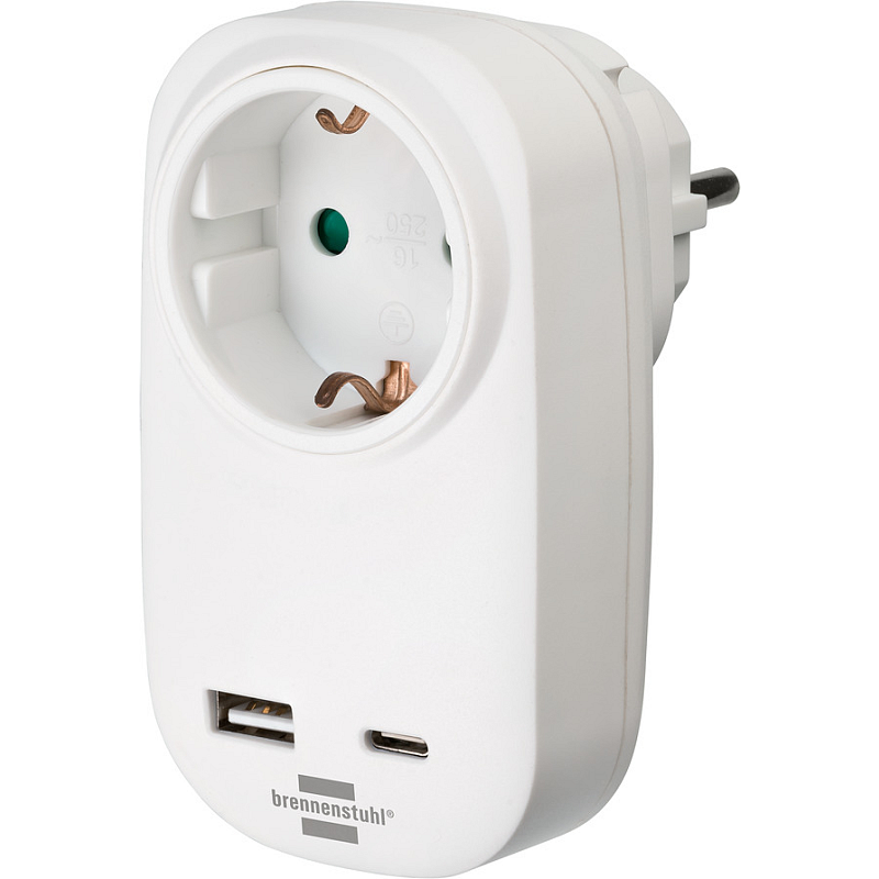 Brennenstuhl 1508210 Netzstecker-Adapter Weiß