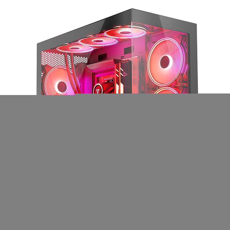 Modecom Volcano SPACE APEX ARGB MIDI USB 3.0 X 2 CYPE-C - AT Midi Tower Schwarz