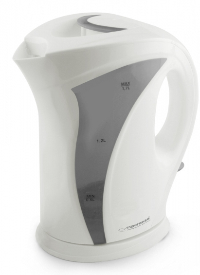 Esperanza EKK018E Wasserkocher 1,7 l 2200 W Grau, Weiß