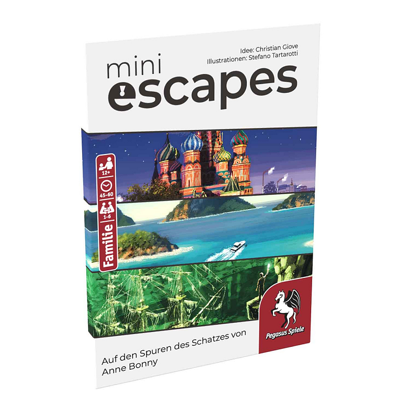Pegasus MiniEscapes MiniEscapes – Auf den Spuren des Schatzes von Anne Bonny 60 min Brettspiel Flucht