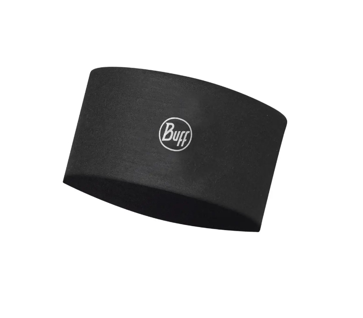 Buff Opaska COOLNET UV WIDE HEADBAND SOLID BLACK Stirnband Stoff