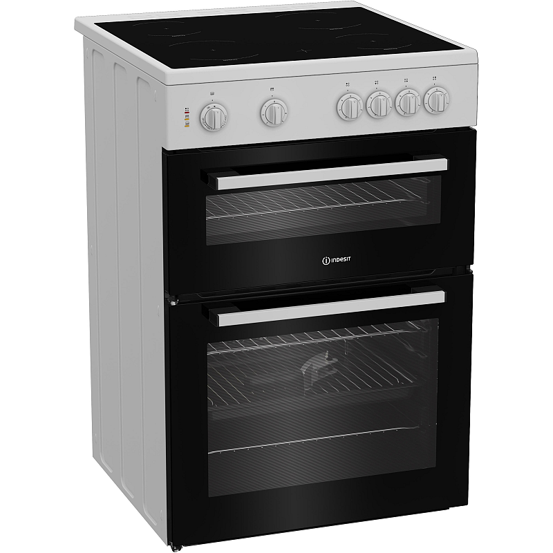 Indesit IT60V9KMW/UK Küchenherd Freistehender Herd Elektro Keramik Weiß